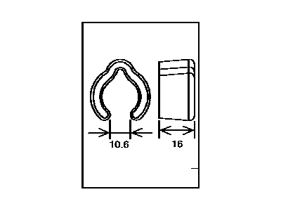 Toyota 82711-02160 Clamp, Wiring HARNES