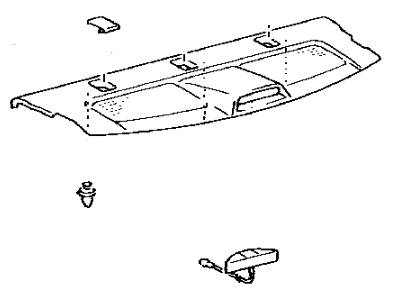 Toyota 64330-02330-B1 Panel Assy, Package Tray Trim