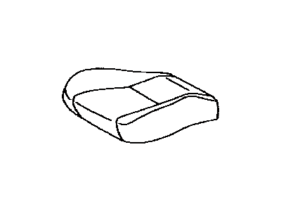 Toyota 71072-02680-B0 Front Seat Cushion Cover, Left(For Separate Type)