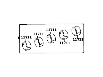 Toyota 11704-88600 Bearing Set, Crankshaft