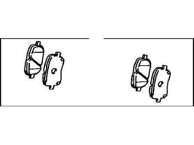 Toyota 04465-02070 Front Disc Brake Pad Set