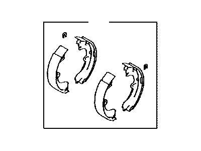 Toyota Corolla Brake Shoe Set - 04495-63011