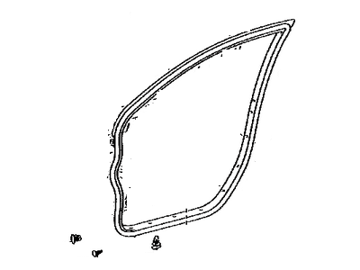 Toyota 67861-02130 Weatherstrip, Front Door, RH