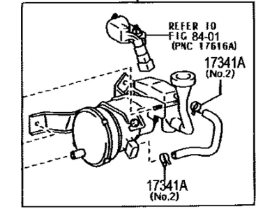 Toyota 17600-22020 Pump Assy, Air