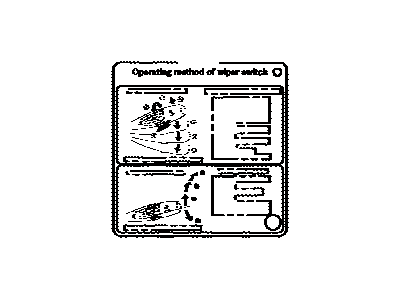 Toyota 85254-12010 Label, Rear Wiper Information