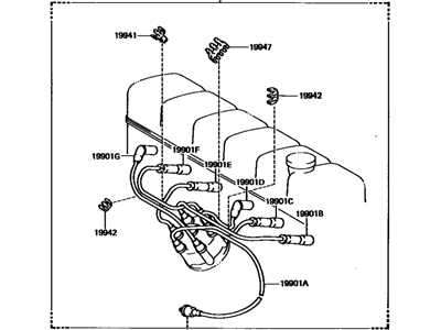 1990 Toyota Land Cruiser Spark Plug Wire - 90919-21410