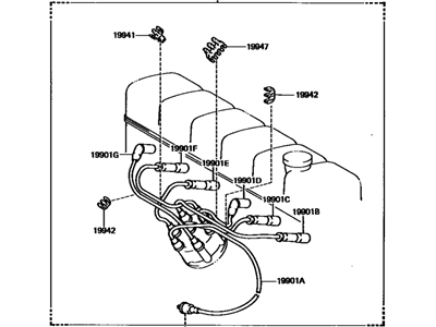 Toyota Land Cruiser Spark Plug Wire - 90919-21410