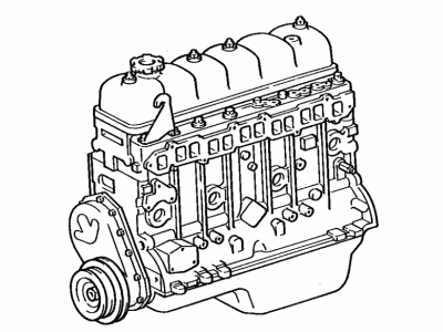 Toyota 19000-61350 Engine Assembly, Partial