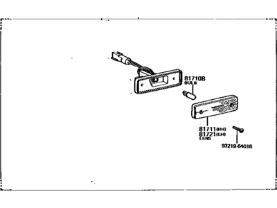 Toyota 81730-90A05 Lamp Assy, Front Marker, RH