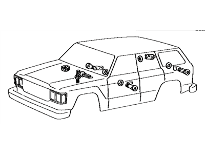 1989 Toyota Land Cruiser Door Lock Cylinder - 69005-90A62