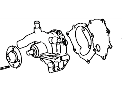 Toyota 16110-61180 Water Pump Assembly W/O Coupling