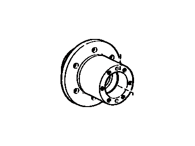 Toyota 42411-60011 Hub, Rear Axle