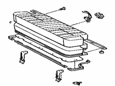 Toyota 71460-90G12-06 Cushion Assembly, Rear Seat