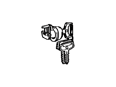 Toyota 69056-90A01 Cylinder & Key Set, Glove Compartment Lock