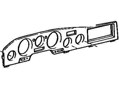 Toyota 55410-90G28 Panel Assy, Instrument Cluster Finish