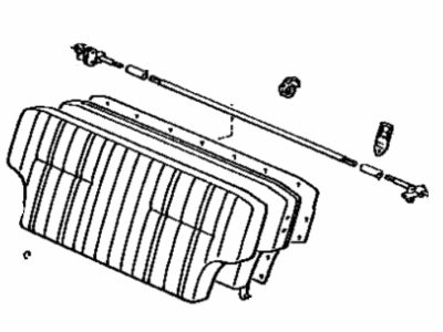 Toyota 71480-90G28-03 Back Assembly, Rear Seat