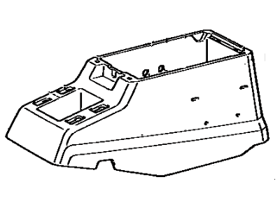 Toyota 58911-90A06-06 Box Assembly, Console, Rear