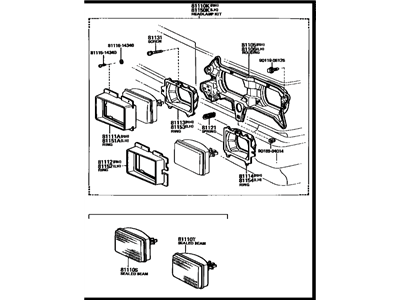 1981 Toyota Cressida Headlight - 81110-80093