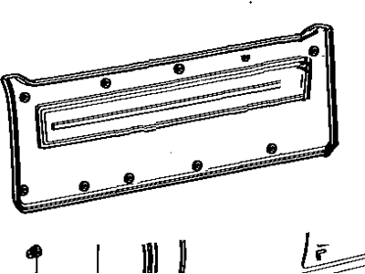 Toyota 67750-91602-06 Board, Back Door Trim