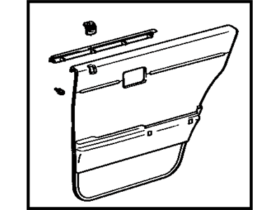 Toyota 67630-22503-06 Board Sub-Assy, Rear Door Trim, RH