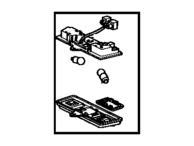 Toyota 81260-22060-04 Lamp Assembly, Map