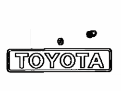 Toyota 75442-22020 Rear Name Plate, No.1