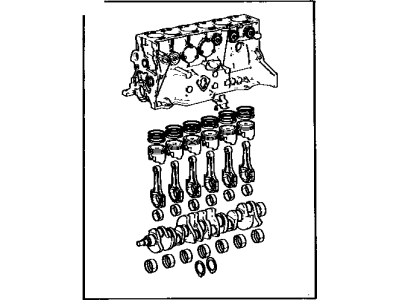 Toyota 11400-43041 Block Assembly, Short