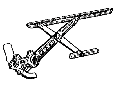 Toyota 69801-22071 Regulator Sub-Assy, Front Door Window, RH