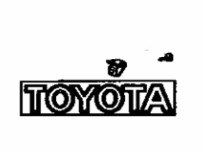 Toyota 75321-29685 Radiator Grille Or Front Panel Name Plate