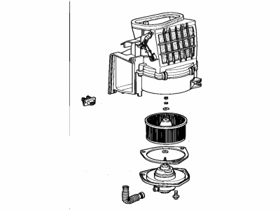 Toyota 87130-22070 Blower Assy, Heater, Front