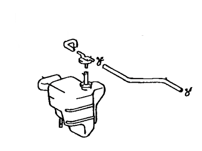 1993 Toyota Camry Coolant Reservoir - 16470-07020