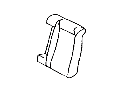 Toyota 71078-AA010-E1 Rear Seat Back Cover, Left (For Separate Type)