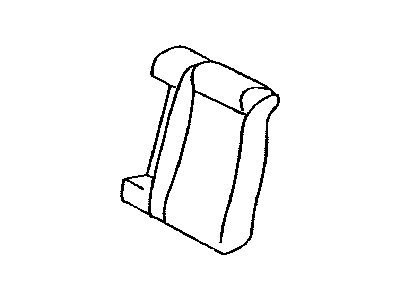 Toyota 71078-AA011-B2 Rear Seat Back Cover, Left (For Separate Type)