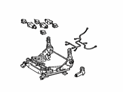 Toyota 72020-06010 Adjuster Sub-Assy, Front Seat, LH