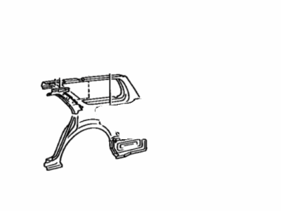 Toyota 61526-06010 Retainer, Separator Bar Bracket, LH