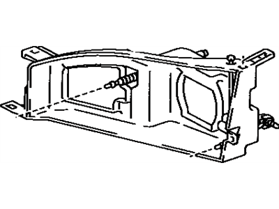 Toyota 81106-06030 Driver Side Headlamp Housing Sub-Assembly