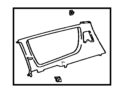 Toyota 62480-AA010-B0 Garnish, Roof Side, Inner LH