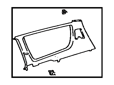 Toyota 62470-06050-J0 Garnish, Roof Side, Inner RH