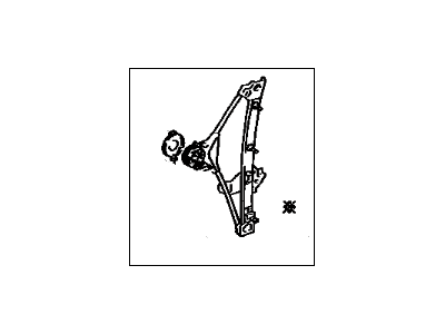 Toyota 69802-06010 Regulator Sub-Assy, Front Door Window, LH