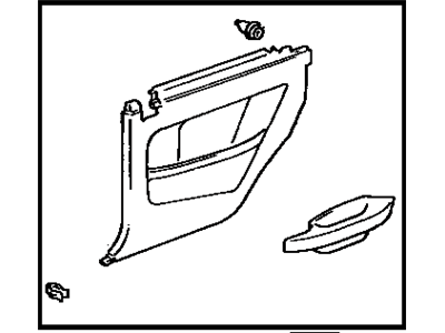 Toyota 62520-AA040-B0 Panel Assembly, Quarter Trim, Front LH