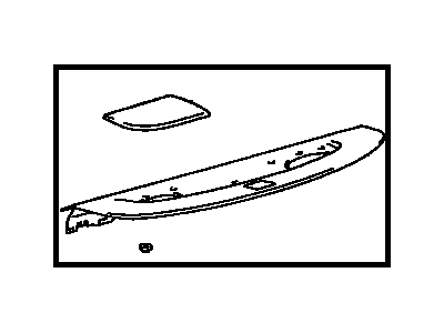 Toyota 64330-AA020-K0 Panel Assembly, Package Tray Trim