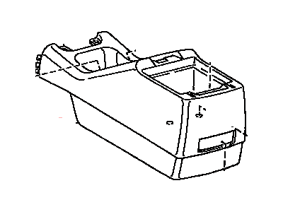 Toyota 58910-06010-E0 Box Assy, Console, Rear