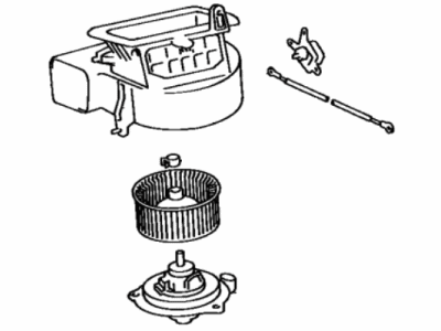 Toyota 87130-06010 Blower Assy, Heater, Front