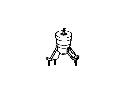 Toyota 12371-62060 Insulator, Engine Mounting, Rear