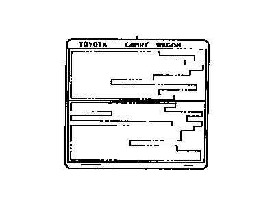 Toyota 42661-06070 Plate, Tire Pressure Caution