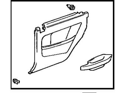 Toyota 62510-AA020-E0 Panel Assembly, Quarter Trim, Front RH