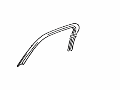 Toyota 62381-06020 Weatherstrip, Roof Side Rail, Front RH