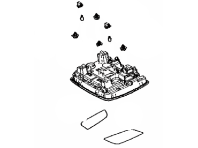 Toyota 81208-12020-A0 Lamp Sub-Assembly, Map