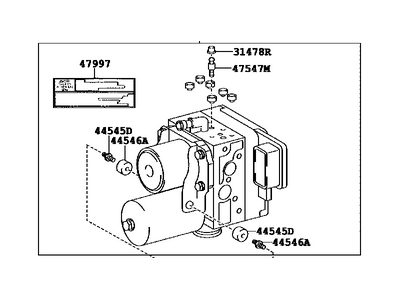 Toyota 44050-48190 ACTUATOR Assembly, Brake