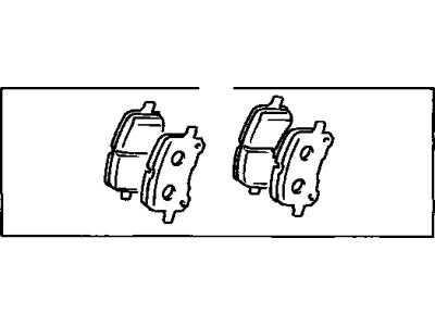 2000 Toyota Corolla Brake Pad Set - 04465-02040